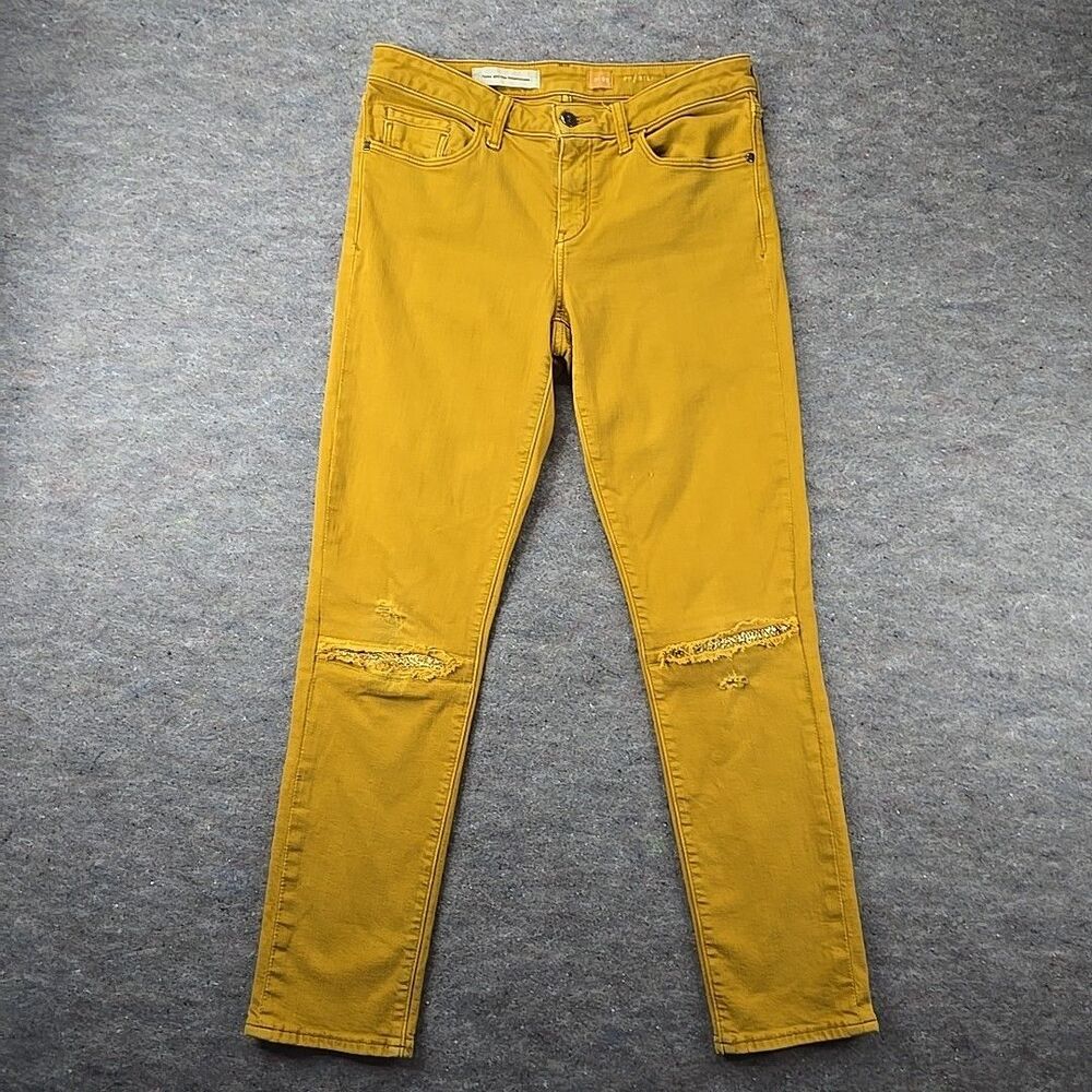 Pilcro And The Letterpress Stet Fit Pants Size 29 Golden Anthropologie 31x28